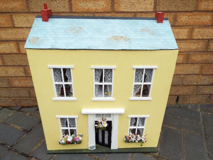 Three scratch built wooden dolls houses. Click on photographs to view each house. - Image 6 of 8