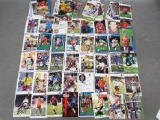 Sporting - approximately 100 autographed English and Scottish 1990s all different football trade