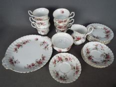 Royal Albert - a 21 piece tea set by Royal Albert in the Lavender Rose design Condition Report: An