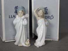 Lladro - Two boxed figurines comprising Just Like New # 6799 (one end of box damaged) and Bundled