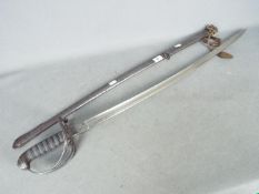 A military dress sword (1845 pattern) marked to the blade " Volunteer rifles.