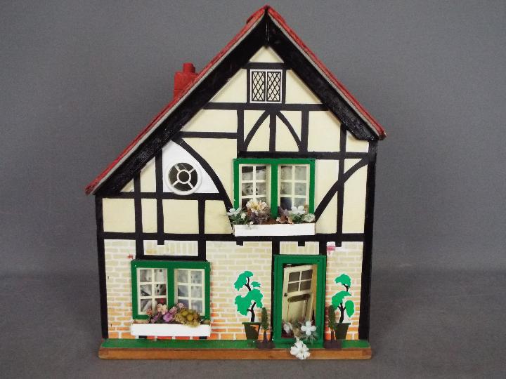 Three scratch built wooden dolls houses. Click on photographs to view each house. - Image 3 of 8