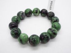 A 307 ct Ruby-Zoisite elastic bracelet issued in a limited edition 1 of 150,