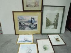 Six Prints = 2 x Bill Cheeseman signed in pencil, Glynn Porteous signed in pencil, J.W.