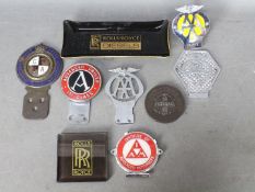 Automobilia - Lot to include a Royal Automobile Club associate car badge for the Commercial Motor