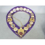 An ornate Masonic collar