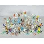 A good collection of coloured glass, animals, figures, creatures and similar.