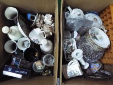 A mixed lot to include ceramics, glasswa