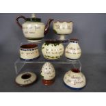 A collection of Torquay ware, eight piec