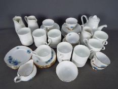 A collection of tea wares comprising Wed