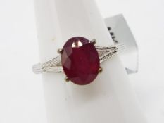 A 2.8 ct Malagasy Ruby Sterling Silver R