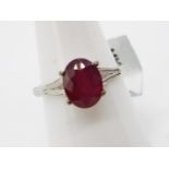 A 2.8 ct Malagasy Ruby Sterling Silver R