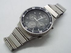 A gentleman's Seiko Sports 100 Chronograph, model 7A38-7070.