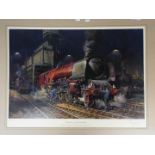 A limited edition print after Terence Cuneo entitled Duchess Of Hamilton,