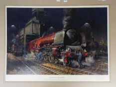 A limited edition print after Terence Cuneo entitled Duchess Of Hamilton,