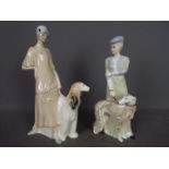 Royal Doulton - Two large figurines from the Reflections series comprising Park Parade HN3116 and