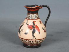 Spode - A small Copeland & Garrett jug decorated in the Etruscan palette with figures,