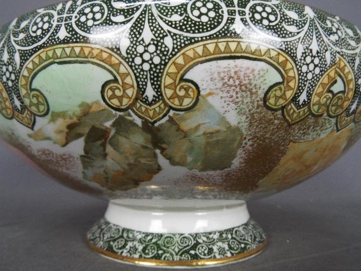 Royal Doulton - An early 20th century pedestal bowl with floral decoration, - Image 2 of 4