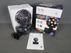 iTek bluetooth speaker with rotating disco ball boxed