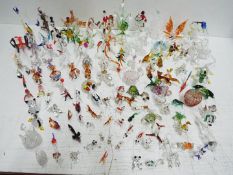 Coloured and clear Glass Art - Fish and Sea creatures, birds, dogs, Men on horseback,