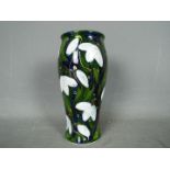 Anita Harris - a ceramic white snow drop vase by Anita Harris,
