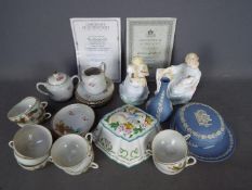 Lot to include Oriental tea wares, a small quantity of Wedgwood jasperware,