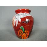 Anita Harris - a ceramic Anita Harris pumpkin vase,