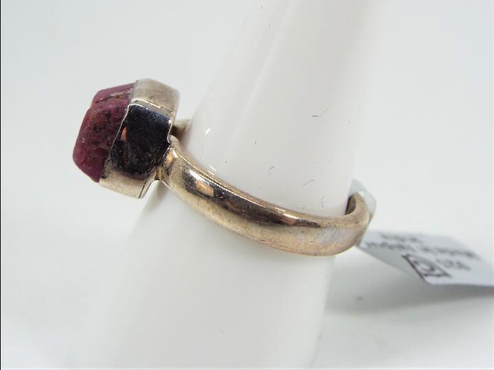 A 6.55 ct Burmese Ruby and silver ring issued in a limited edition 1 of 71, size P to Q, weight 5. - Image 2 of 5