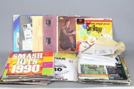 Lot to include a quantity of 12" vinyl records, sheet music,