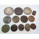 Lot to include a George III Cartwheel Penny, a 1921 U.