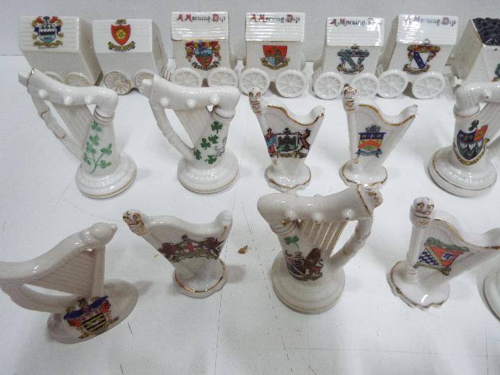 Crested Ware China - Mostly Harps and Train carriages. - Image 2 of 5