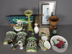 A mixed lot comprising ceramics to include Paragon Springtime, metalware,