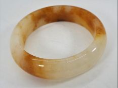 The Circle of Heaven golden Jade bangle, gemstone - Nephrite Jade, design BFTO48.