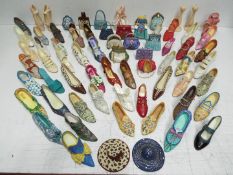Shoes, Handbags and hats. Resin collectables from various makers worldwide. Tallest is 10cm high.