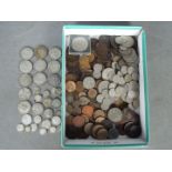 A collection of coins, Victorian and later to include 1889 Half Crown,