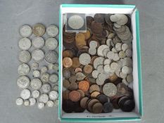 A collection of coins, Victorian and later to include 1889 Half Crown,