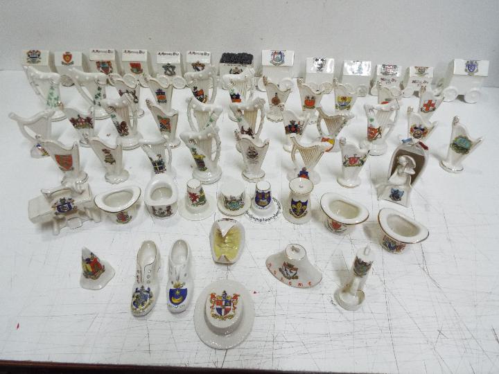 Crested Ware China - Mostly Harps and Train carriages.