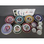 A quantity of ceramics, predominantly Royal Horticultural Society collector plates, cups,