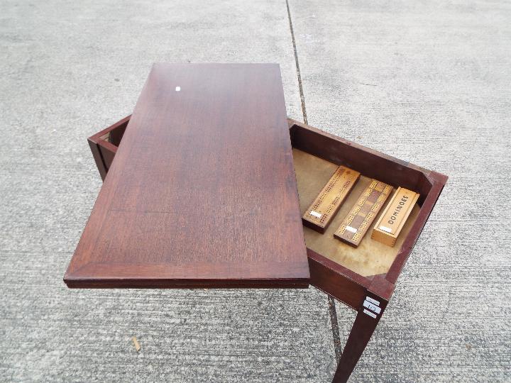 Liss Bros. Games Table with swivel fold out top. - Image 3 of 5