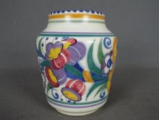 A Poole Pottery vase, shape 271, with stylised floral decoration,
