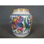 A Poole Pottery vase, shape 271, with stylised floral decoration,