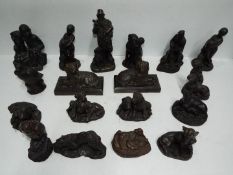 Bronzed Resin and Plaster Animal Collection - Examples by Heredities,