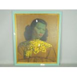 A framed print after Vladimir Tretchikoff, The Chinese Girl, approximately 60 cm x 50 cm.