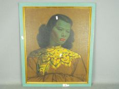 A framed print after Vladimir Tretchikoff, The Chinese Girl, approximately 60 cm x 50 cm.