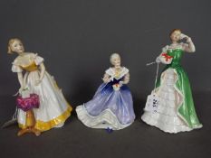 Royal Doulton - Three figurines comprising Happy Birthday HN3095,