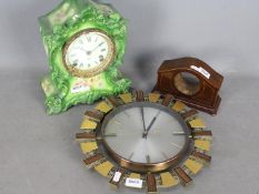 A mid 20th century Metamec wall clock,