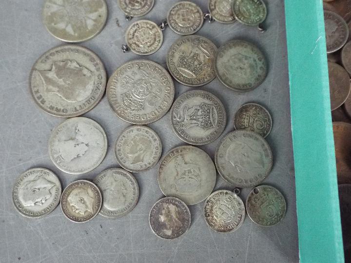 A collection of coins, Victorian and later to include 1889 Half Crown, - Image 2 of 5