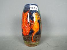 Anita Harris - a ceramic sea horse vase by Anita Harris,