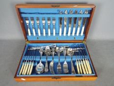 A canteen of cutlery.