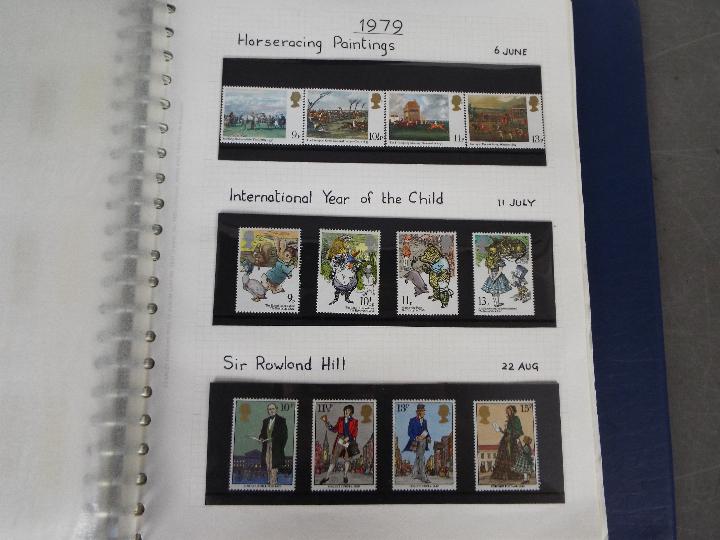 Philately - Three albums containing a collection of Royal Mail mint stamps dating from 1973 to 2016 - Image 6 of 12